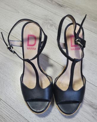 Scarpa alta blu D Marra taglia 38