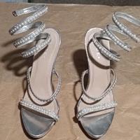 Sandalo donna alla schiava con tacco 39