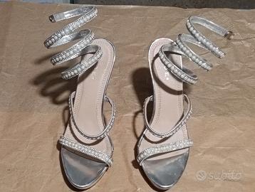 Sandalo donna alla schiava con tacco 39