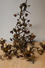 Lampadario e applique in ferro battuto