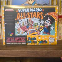 super Mario all-stars e Mario world snes