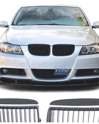 GRIGLIE BMW E90 E91 05-08 LOOK M NERO OPACO