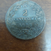 Moneta 2 centesimi 1898 Italia