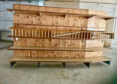 Scaffale a muro 5 m scaffalatura legno e ferro - Arredamento e Casalinghi  In vendita a Caserta