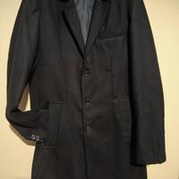 Cappotto uomo ChRoy lana Made in Italy nero