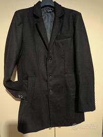 Cappotto uomo ChRoy lana Made in Italy nero