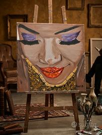 Olio su tela "La Regina Africana"