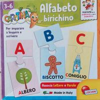 Gioco Puzzle lettere Alfabeto Birichino