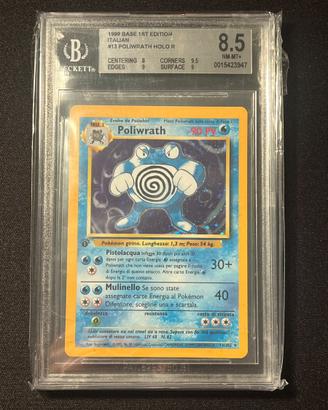 Poliwrath Set Base Prima Edizione BGS 8.5 ita