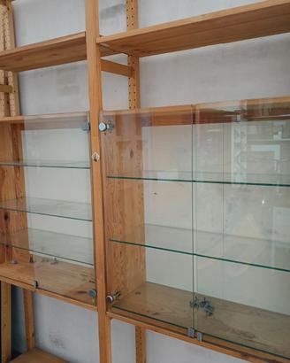 3 Vertine x scaffale Ikea IVAR.  SOLO VETRINE