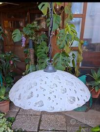 Lampadario sospensione paralume