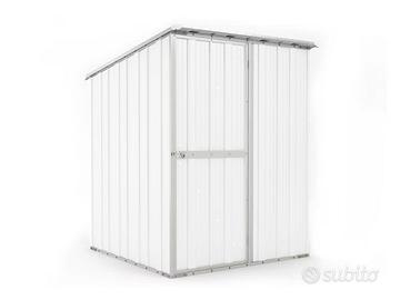 Casetta giardino in Acciaio 1.55x175cm bianco