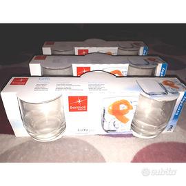 “Bormioli Loto” in vetro, 3 set da 3 bicchieri vin