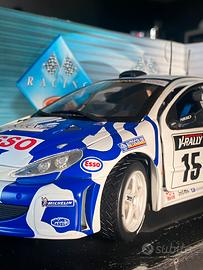 Modellino peugeot 206 wrc solido