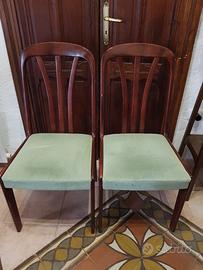 Coppia di sedie vintage anni '50 - '70