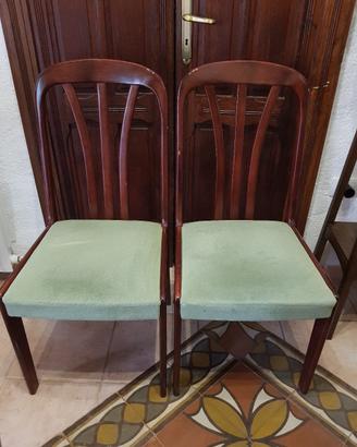 Coppia di sedie vintage anni '50 - '70