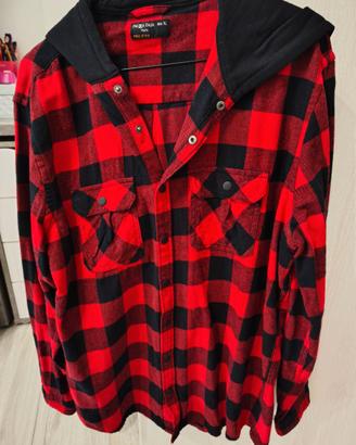 Camicia boscaiolo con cappuccio Piazza Italia T.XL
