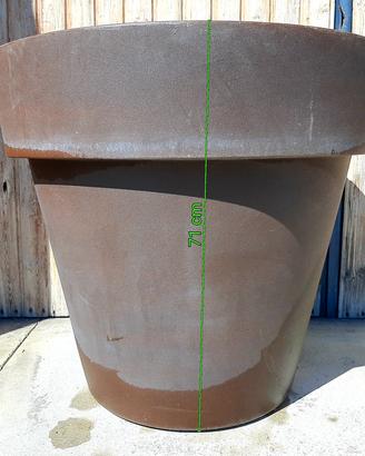 Vaso in plastica marrone diametro 80 x alt. 71cm