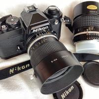 Nikon FE black ed obiettivi 