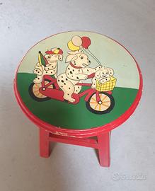 Sgabellino verniciato  anni 70