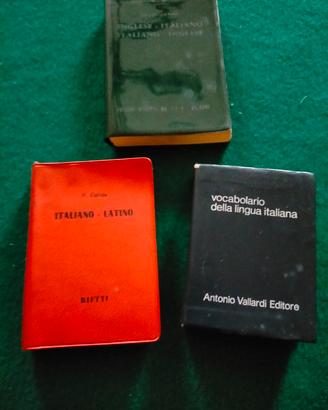 LOTTO DI TRE DIZIONARI TASCABILI ANNI 60 