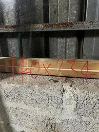 Balcone in legno a due ante Dim. 140 X H.234 cm