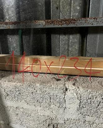 Balcone in legno a due ante Dim. 140 X H.234 cm