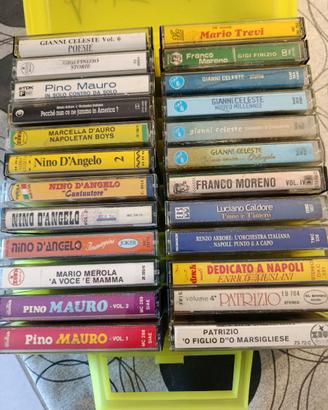 24  cassette  stereo anni 80 napoletane
