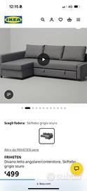 Divano letto ikea Friheten