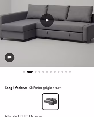 Divano letto ikea Friheten