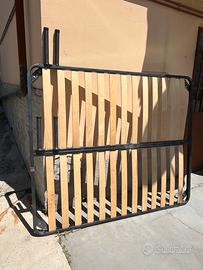 Rete Matrimoniale Doghe in Legno TRATTABILE