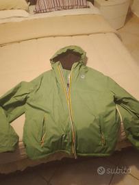 giubbino kway tessuto tecnico e pail all'interno