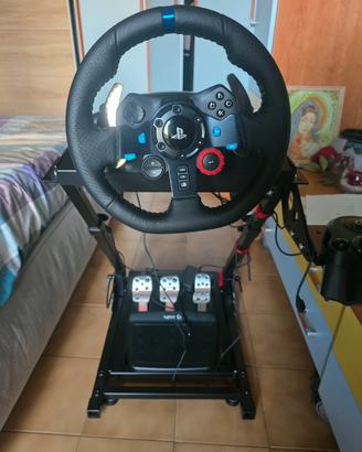 Struttura + Volante logitech G29 + Cambio 7 marce