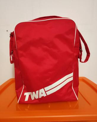 Borsa da viaggio vintage TWA Airlines anni 70