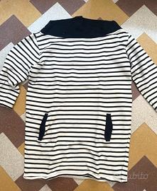 Vestito in felpa a righe Twin Set