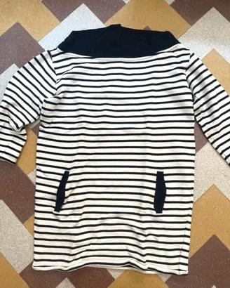 Vestito in felpa a righe Twin Set