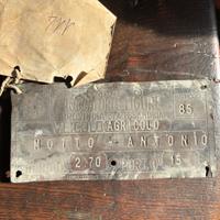 Targhe originali carri primi anni 1900