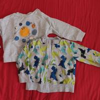 Due felpe 86cm, chicco e fagottino