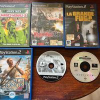 6 giochi per Play Station 2