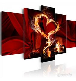 Quadro Con Un Cuore In Fiamme ARREDALACASA