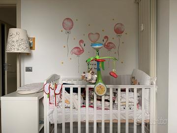 Lettino bimbo bimba in legno massiccio