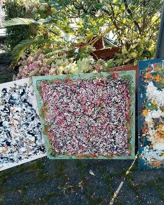 Quadri moderni stile Jackson Pollock