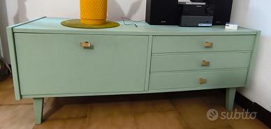 credenza bassa vintage mid century modern