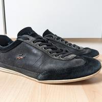 Sneakers Lacoste in pelle nero-grigio tg. EU-40