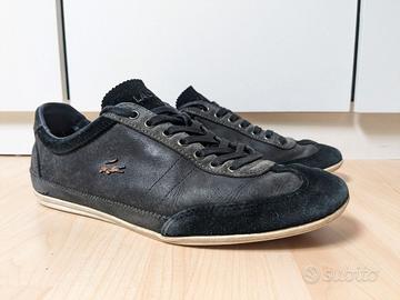 Sneakers Lacoste in pelle nero-grigio tg. EU-40