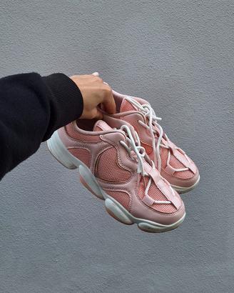 sneakers da ginnastica rosa modello chunky grosse