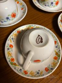 Set 4 tazzine Fiorucci porcellana