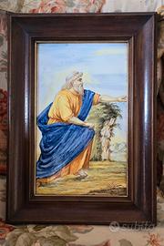 Quadro Mosè ceramica 