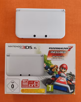 Nintendo 3DS XL bianco con scatola 