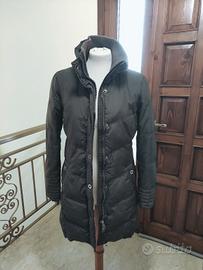 Giacca piumino vero nera verde Esprit donna 40